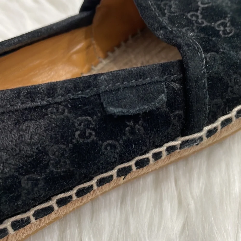 GUCCI Micro Guccissima Suede Espadrilles